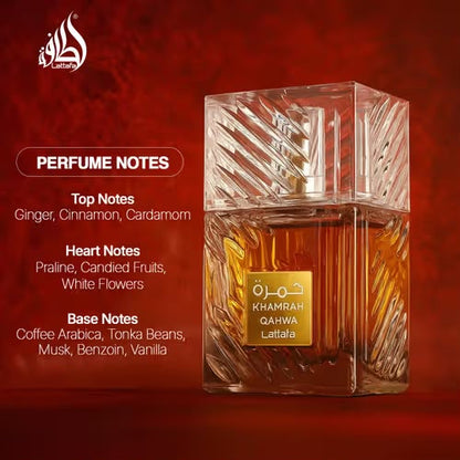 KHAMRAH QAHWA Unisex Eau De Parfum by Lattafa